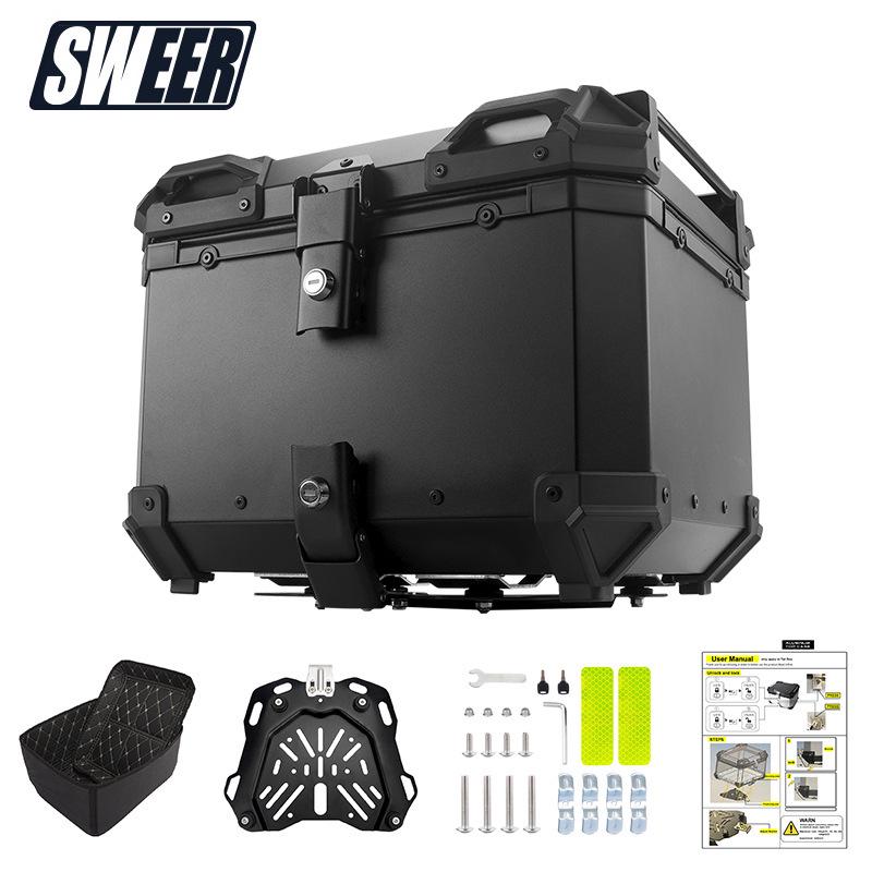 45L/100L Large Capacity Aluminum Alloy Electric Vehicle Tail Box for Motorcycles & Electric Bicycles