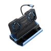 9 In 1 Portable Game Console Dock Type C M to PD+USB3.0+USB2.0*3+SD TF+RJ45+HD2.0+Dual Fans
