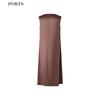 Ports Women's Glossy Sleeveless Midi Dress