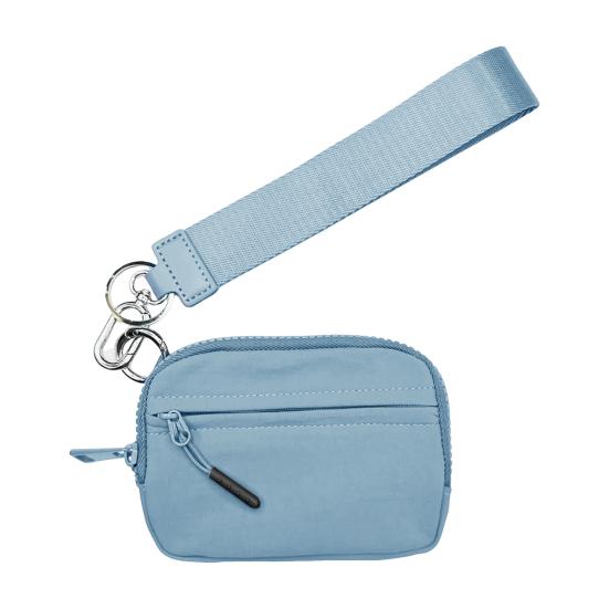 

Багатофункціональна сумочка На зап ясті Гаманець зі знімною кліпсою в формі омарів Гладка застібка-блискавка Легкий змінний телефон небо синє кольору