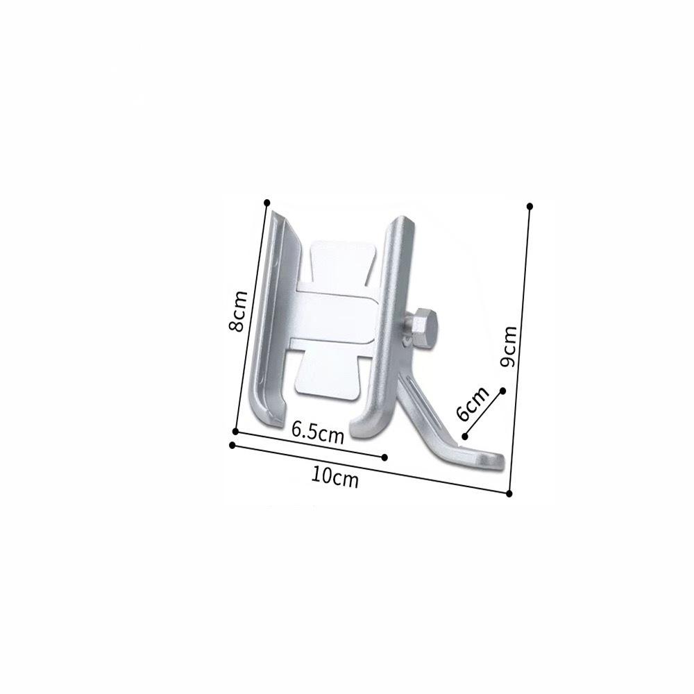 Aluminum Alloy Phone Holder for Bikes and Motorcycles - Shockproof, Anti-vibration, Ideal for Food Delivery Riders.