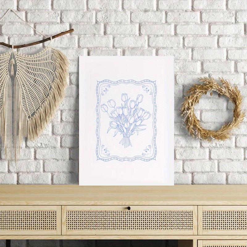 

В рамке - Ретро Тюльпан Вставка Холст Настенное Искусство Постер Декор - Включает Подвесное Оборудование 20*30cm(with frame)