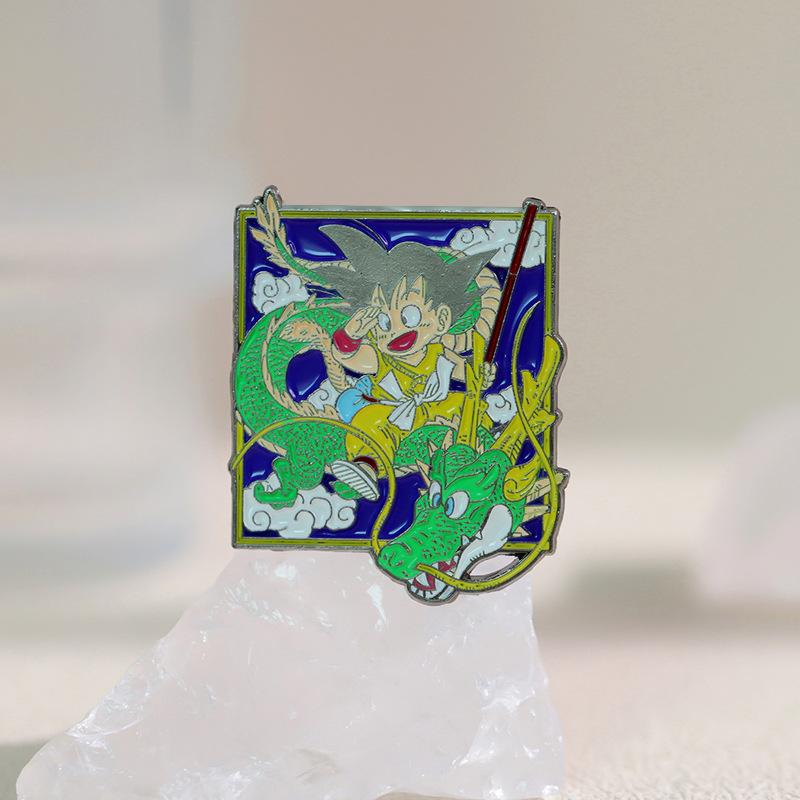 Comic Monkey Dragon Creative Enamel Brooch Pin Art Badge Jewelry Decorating Accessories