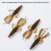 Shrimp Lure Fishing Bait with Twin Ridge Tails Realistic Looking Bright Color Portable Soft Bait Artificial Shrimp Lure