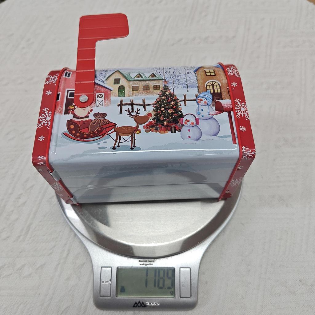 Haobei Weihnachtsbriefkasten Blech Geschenk- und Süßigkeitenbox Ornamente