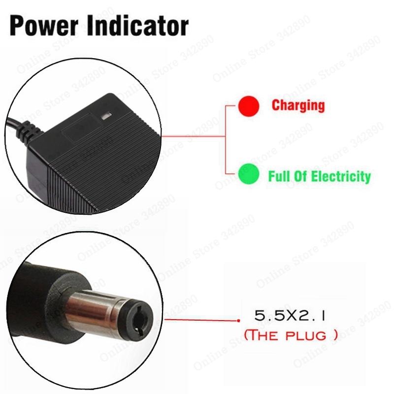 37.8V 2A polymer lithium battery charger for 9S li-ion battery pack DC5525 Portable Charger EU
