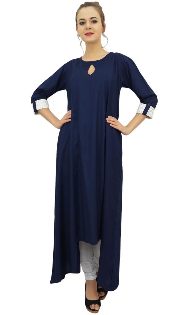 Bimba Asymmetrical Hem Maroon Rayon Kurta With Scarf Designer Kurti Clothing -