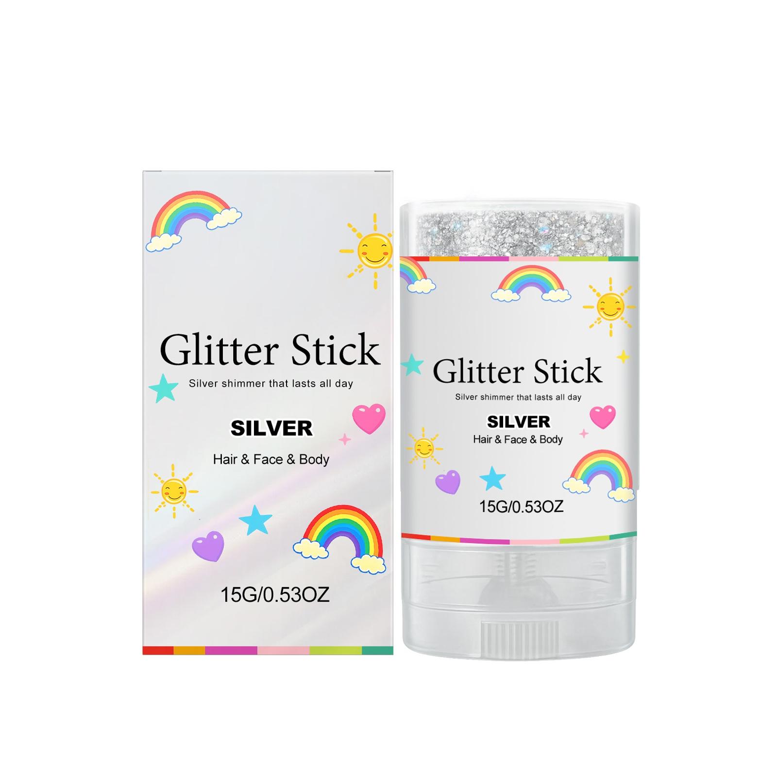 

Body Glitter Stick, Facial Painting, Sequin Gel, Mermaid Makeup, Music Festival Carnival, Hair, Eyeshadow, Makeup. One Size белый