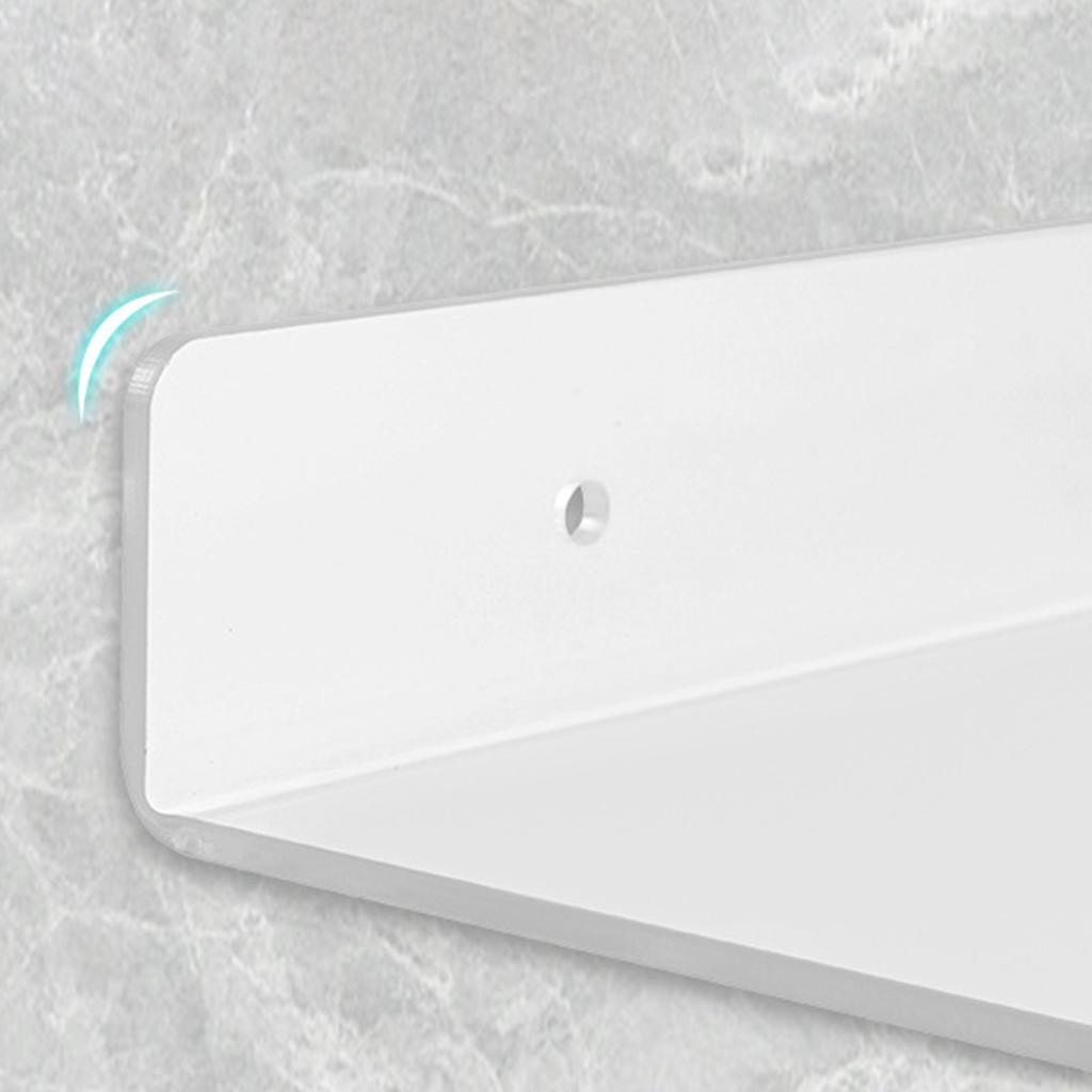 Acrylic Bathroom Shelves Wall Mounted Shower Shelve No Drilling Adhesive Thick Clear Storage & Display Shelves, Bathroom