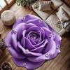 Pluche 3D Bloementapijt Decoratief Absorberend Kleed Sneldrogend Tapijt Zachte Hoogpolige Antislip Mat voor Badkamer Slaapkamer Woonkamer