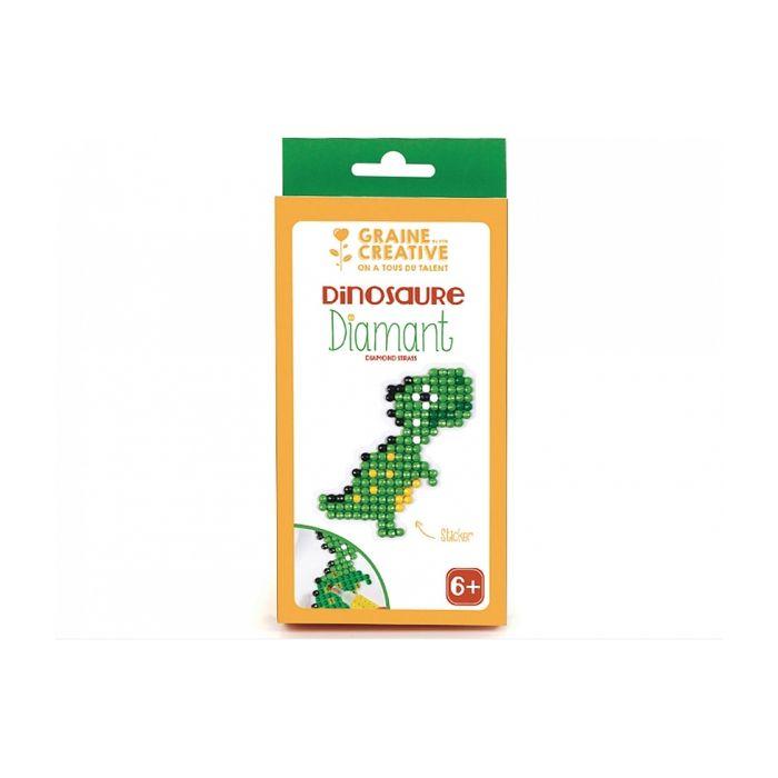 Kit mosaïque - GRAINE CREATIVE - Dinosaure - Petits diamants - Mixte - À partir de 6 ans