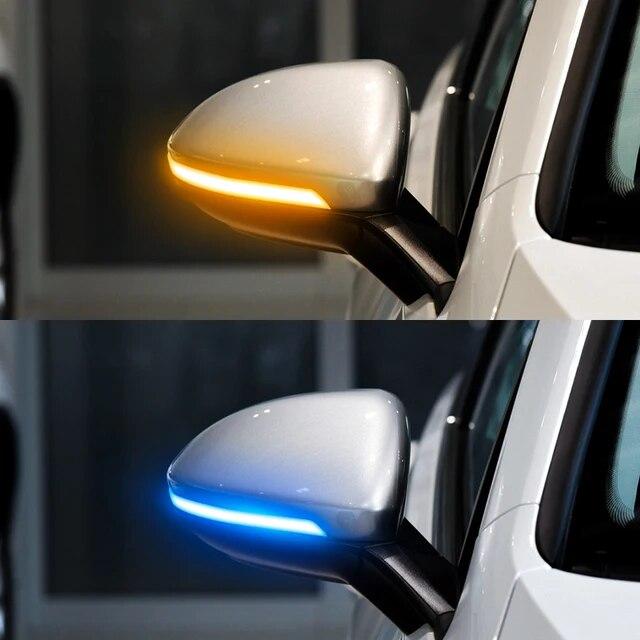 For VW Golf 7.5 MK7.5 GTI R GTD RLINE MK7 7 Dynamic Blinker LED Turn Signal Mirror 2013 2016 2017
