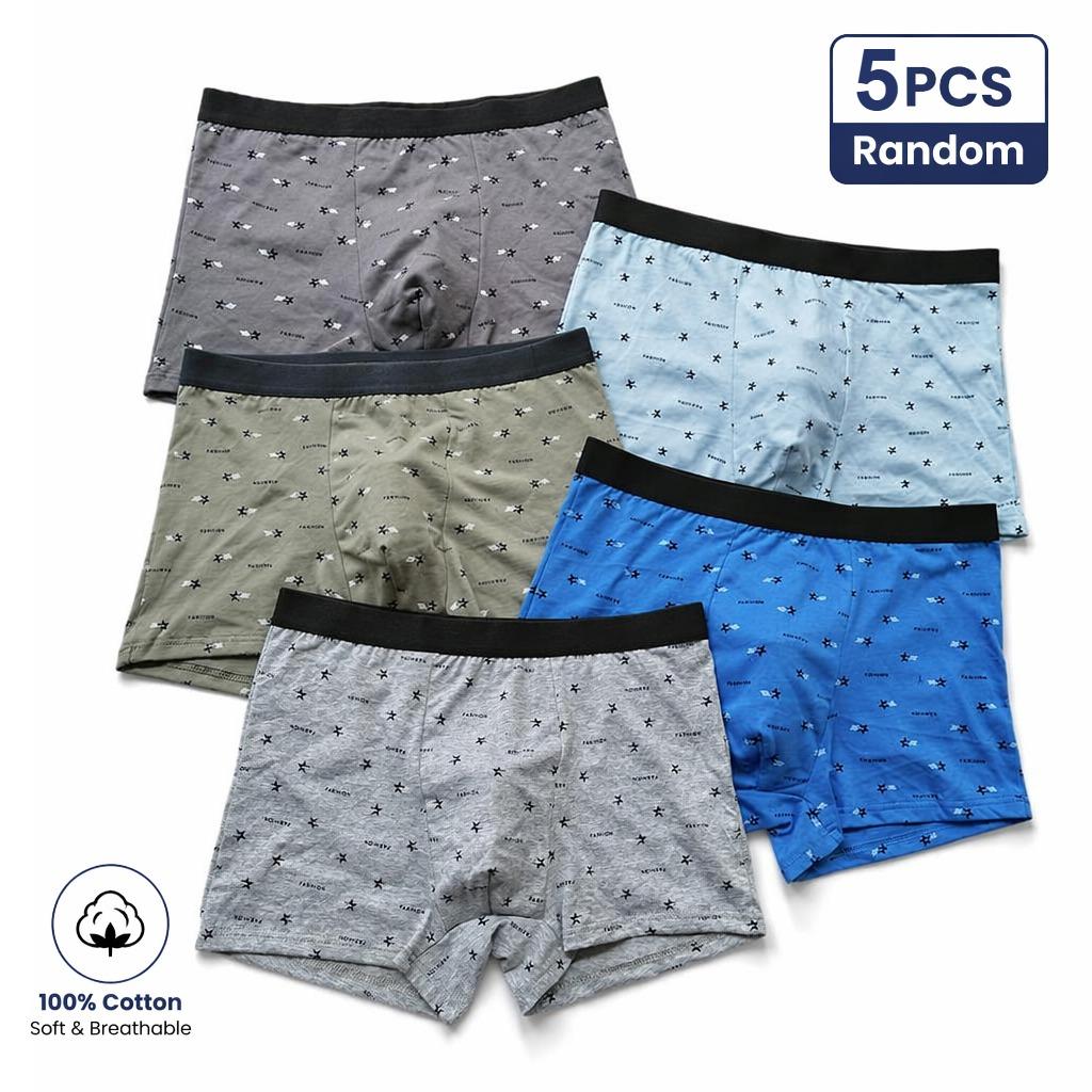 1/5Pcs Cotton High Waist Plus Size