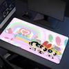 Powerpuff Girls Xl Gaming Mouse Pad Nonslip Rubber Base Stitched Edge Waterproof Desk Mat For Pc Laptop Gamer Office Computer Accessories