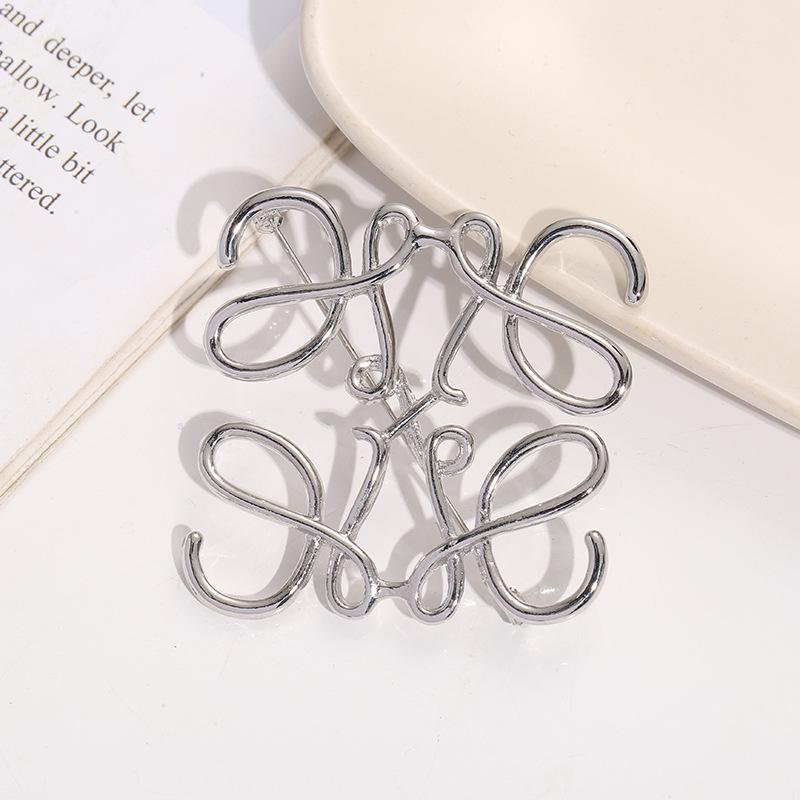 

Корейская брошь из сплава с геометрической квадратной формой и полым минималистичным дизайном