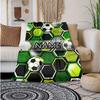 Camouflage Football Customize Your Name Blanket Used For Chair Office Sofa Bed Camping Soft And Warm Giving Friends And Relatives Birthday Graduation