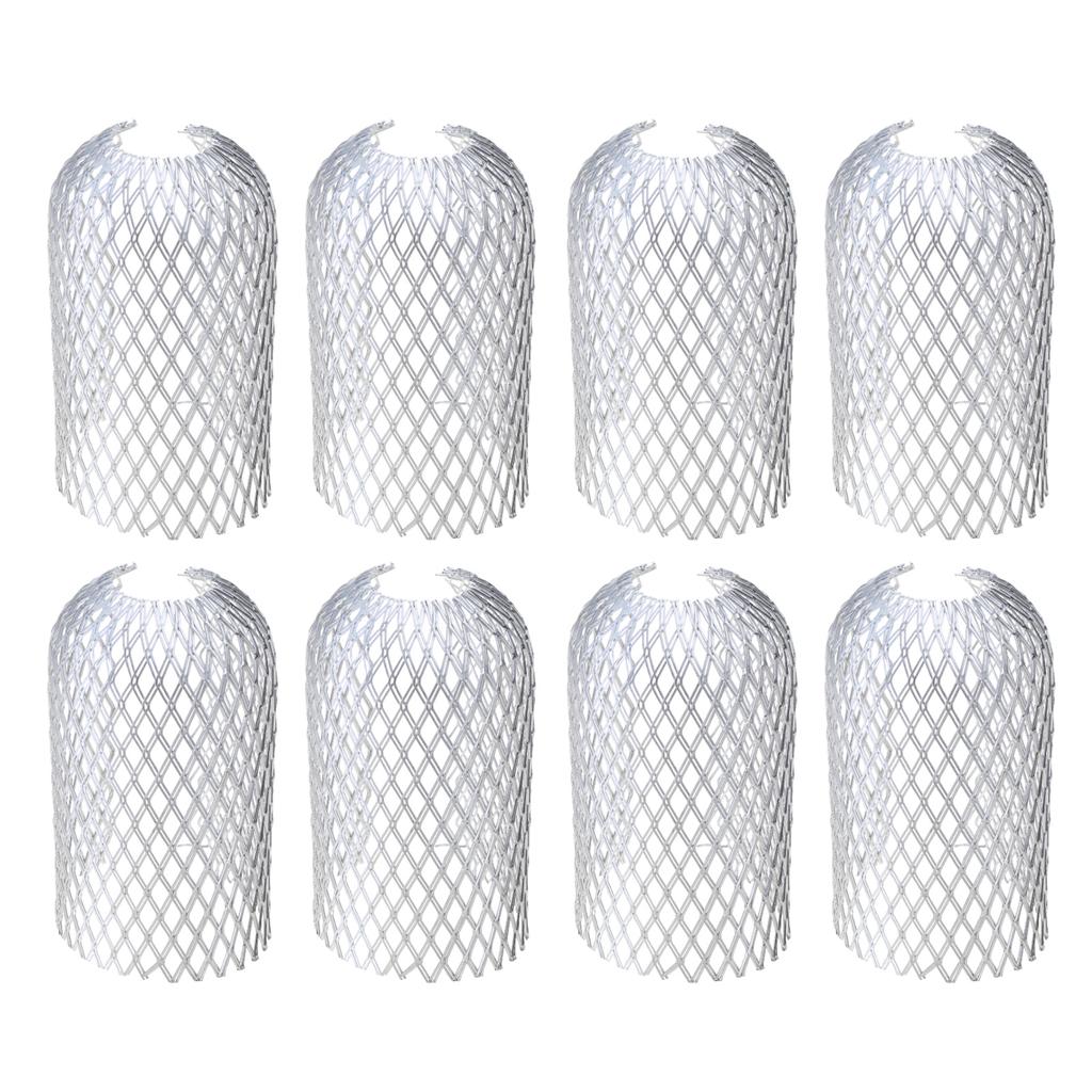 Pack of 4/8 Metal Gutter Strainers Easy To Install Aluminium Filter Grids Keep Your Downpipes Clear & Prevent Clogs