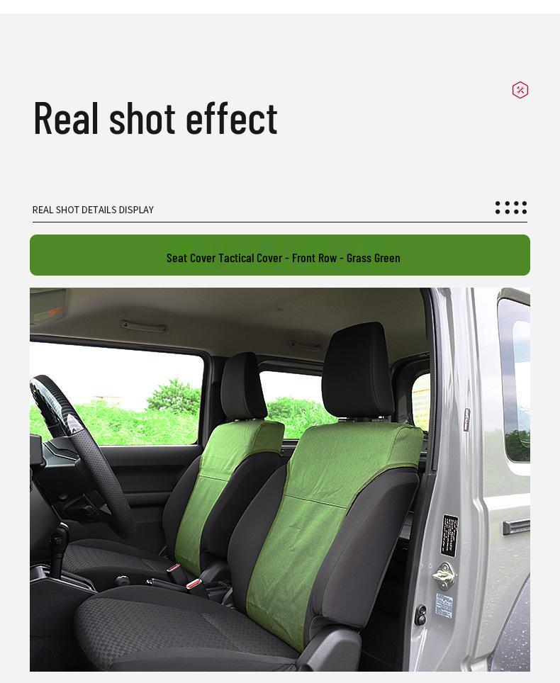 Tactical Seat Covers for 2019+ Jimny 3-Door and 5-Door Off-Road Vehicles