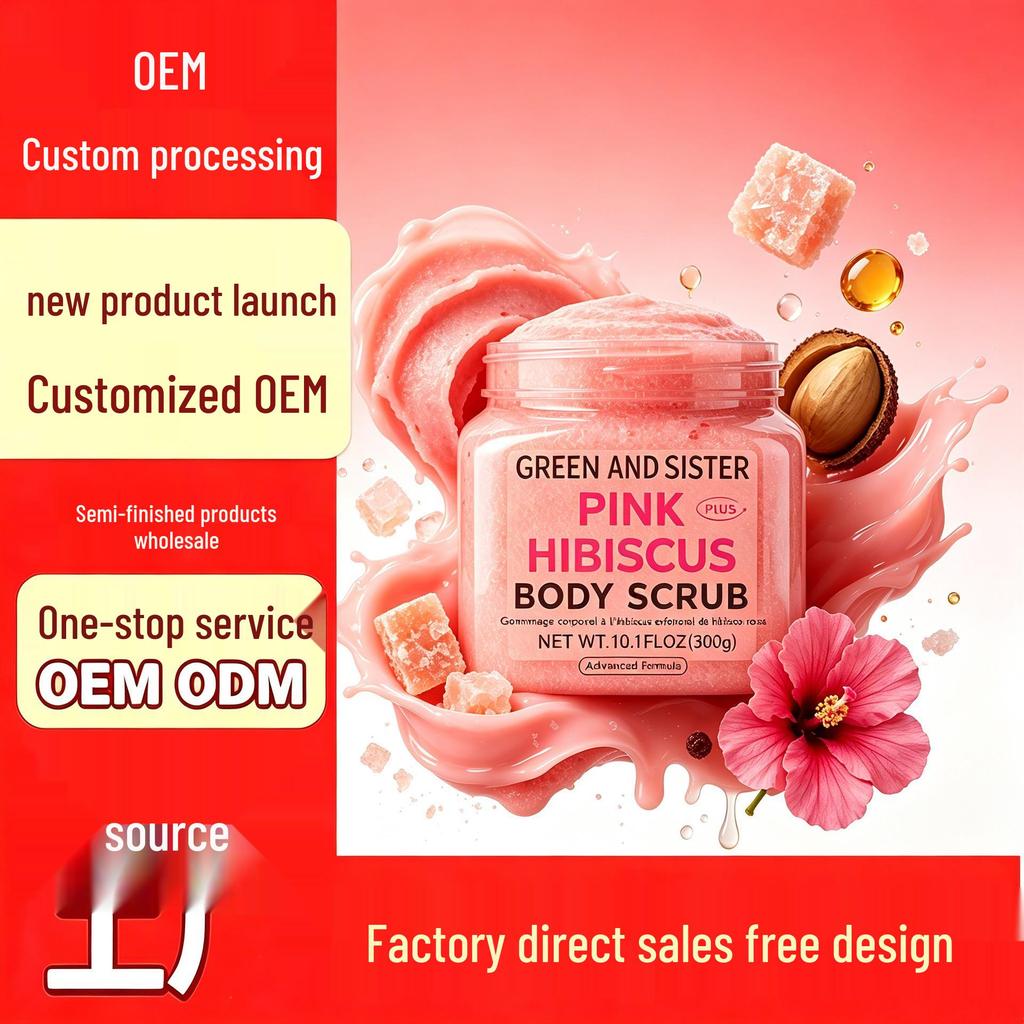 Southeast Asia Pink Hibiscus Body Scrub - Moisturizes and Refreshes Skin