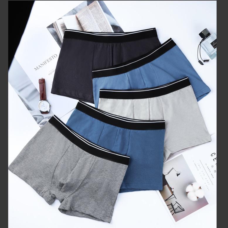 "Stollang Men's Pure Cotton Striped Boxers: Breathable & Comfortable Underwear for Middle-Aged & Elderly"
