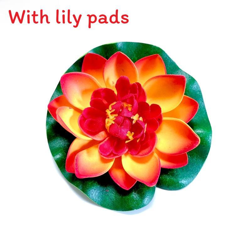 Water Garden Artificial Lotus Flower With Floating Design For Home Decor And Aquariums
