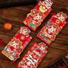 4pcs Best Wishes Chinese Style Red Envelope Paper Traditional Lucky Money Packets Blessing Money Pouch Traditional Gift