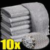 10/20pcs Silver Rag Single and Double Side Kitchen Cleaning Cloth Instead of Steel Ball Rag Cleaning Cloth
