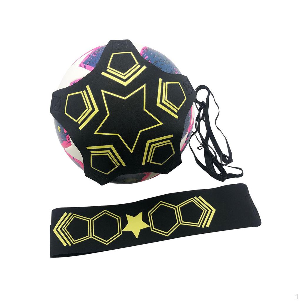 Kick Throw Solo Practice Adjustable Waist Belt Training Aid Elastic Rope Hands Soccer Trainer for