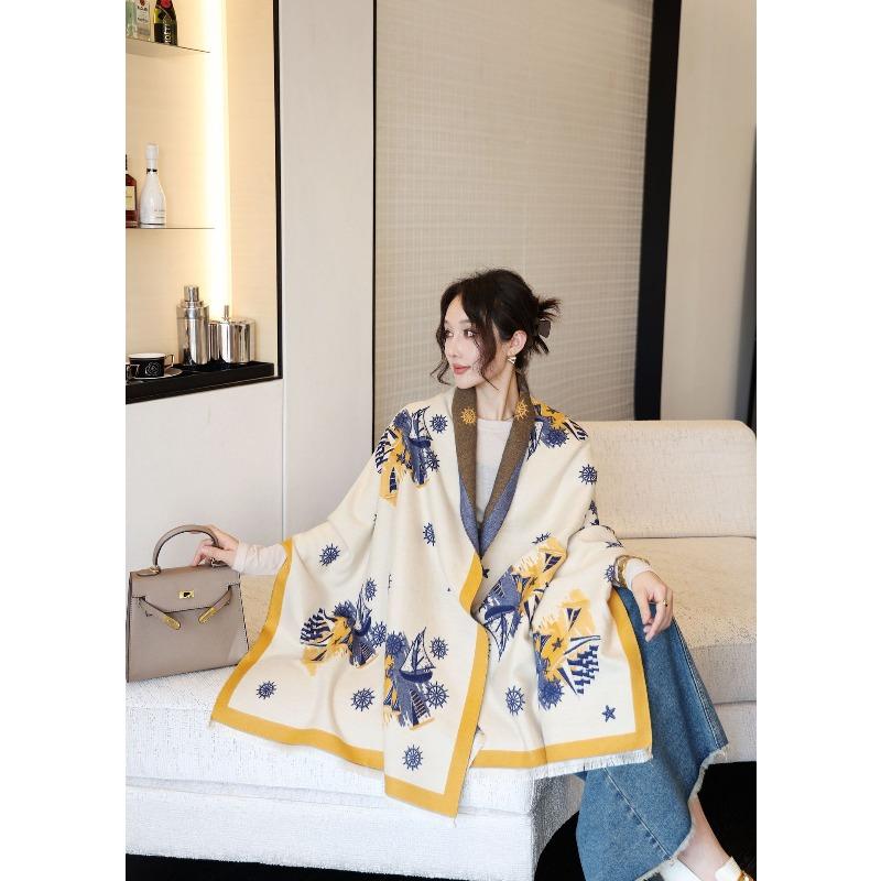 

Cashmere easiest for matchheattech scarf, cold-proof scarf, travel shawl 65*180