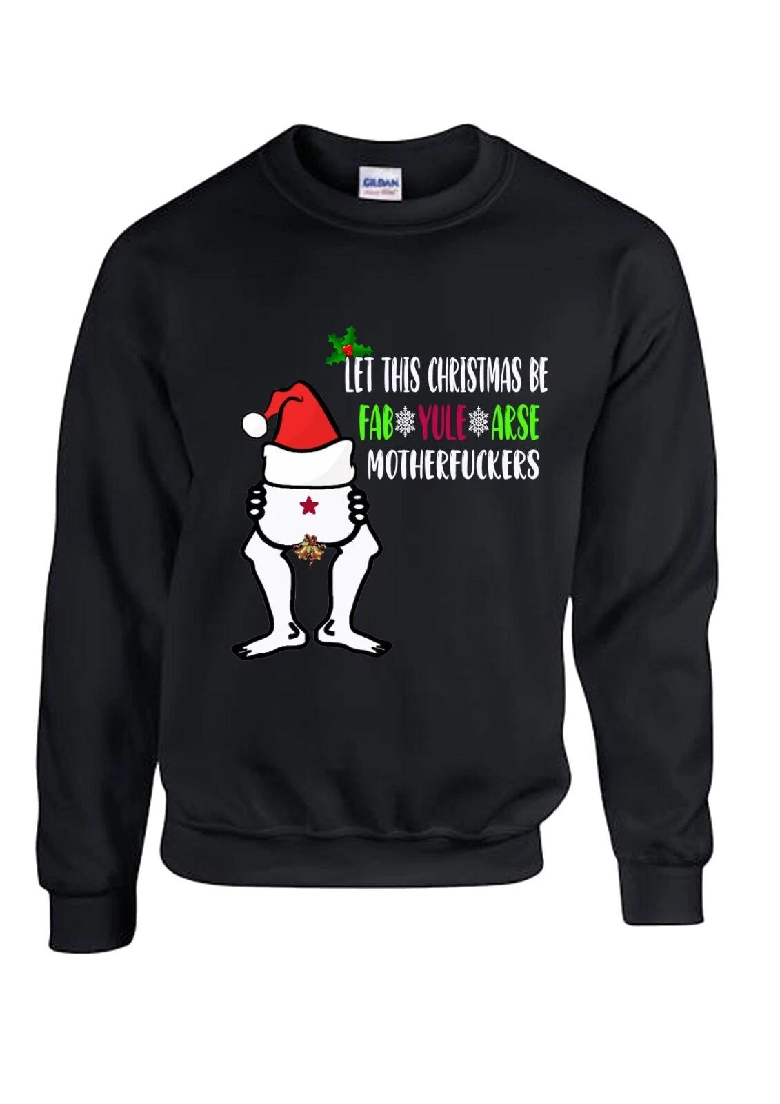Christmas Jumper 2025 FAB-YULE-ARSE /Novelty/Rude/Cheeky Christmas Jumper S
