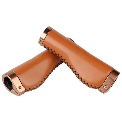 Universal Handlebar Bicycle Mountain Bike Road Bike Cross Country Bike PU Leather Vintage Bicycle Handlebar (Brown)