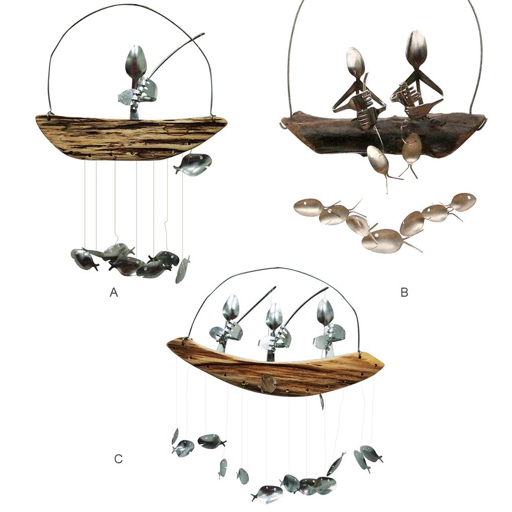 Carillon éolien structure en fer taille compacte joli cadeau cloche suspendue décoration de jardin accessoires ménagers décorations de jardin pendentif mural