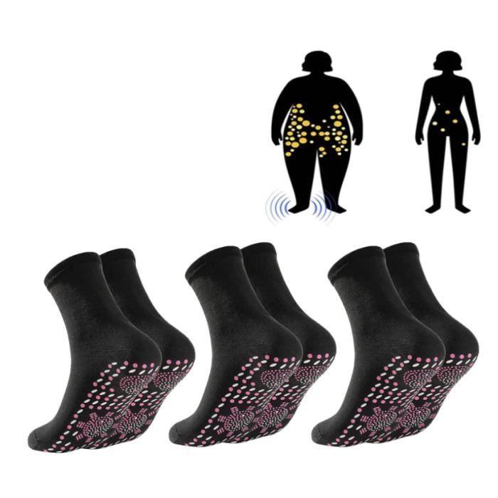 

Chaussettes de santé auto-échauffantes magnétiques pour ski et randonnée - Noir