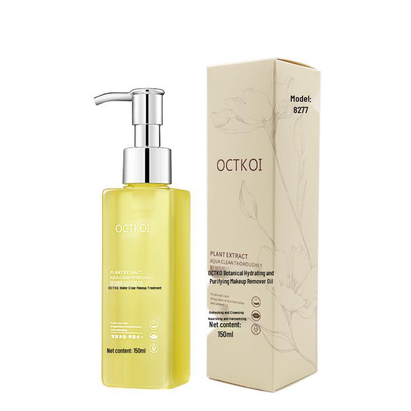 OCTKOI Plant Extract Hydrating Makeup Remover Oil - Deep Cleansing, Moisturizing, Non-Drying, Gentle, Non-Irritating. Standard Size