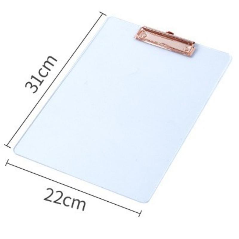 The Thickened Acrylic Transparent Board Clamp Writing Pad Is Convenient for File Storage and Organization