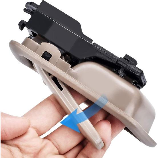 FAERSI 2Pcs Ide Interior Door Handle Front Rear Driver & Passenger Side Replacement For 1997 1998 1999 2000 2001 Toyota Camry Beige/Tan