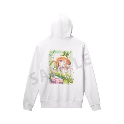 """Die Quintessentiellen Quintuplets""" Film Originalillustration""": Nakano Yotsuba, Sakura Japanischer Stil Version. Ani Art aqua label Reißverschluss-Kapuzenpullover mit Rückendruck,