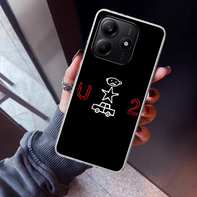 Band U-U2 Rock Phone Case For Xiaomi Redmi Note 15 14 14S 13 12S 12 Pro Plus 11S 11 10S 10 4G Cover 11E 11T 5G Print Fundas Redm