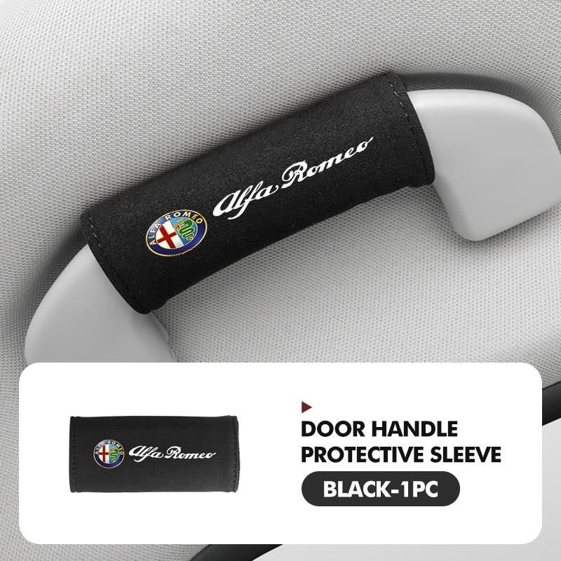 Car Styling Roof Handle Cover Door Handrail Suede Protector Cover For Alfa Romeo Giulietta 940 2010-2014 2015 2016 2017