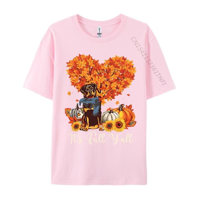 Its Fall Yall Rottweiler Lovers Thank Tshirt England Style Top Tshirts Cotton Men Tops Shirts T Shirts For Men