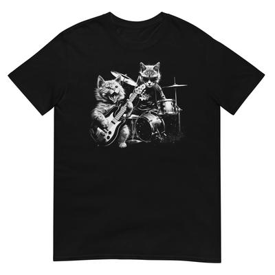 Maglietta per gatti, maglietta rock band, maglietta per amanti dei gatti, maglietta unisex per animali domestici