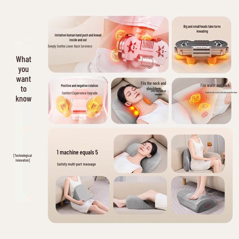 AUX Rechargeable Smart Heating Body Massager