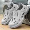 Fashion Men Sandals Summer Hollow Breathable Lightweight Outdoor Soft Sole Beach Shoes Comfortable Fashion Non Slip Slip On Casual Shoes