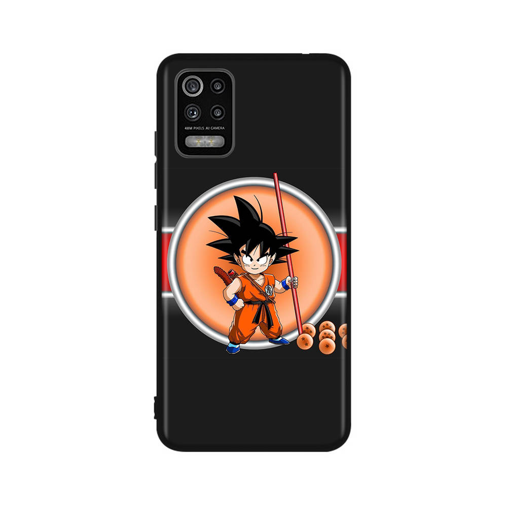 DT41 Pouzdro Dragon Ball Super pro iPhone 16 15 Plus 14 13 12 11 Pro 8 7 6S 6 SE 5S X XR XS Max Realme C30 C33 C31 9I Huawei P30 Černý měkký kryt