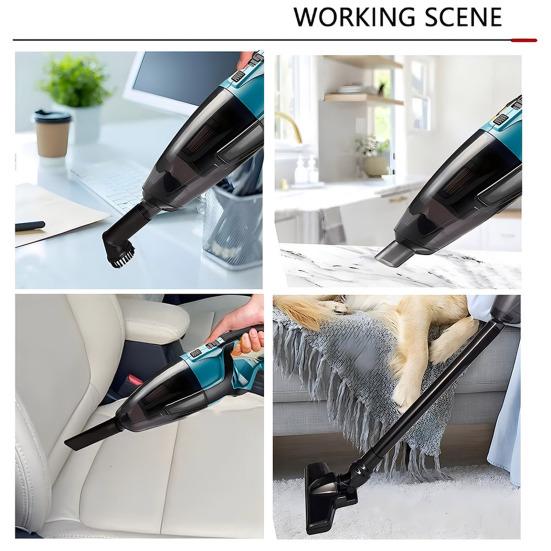 Cordless Handheld Vacuum Cleaner 200W Portable Car Vacuum Cleaner with 3 Filter 10KPa Suction