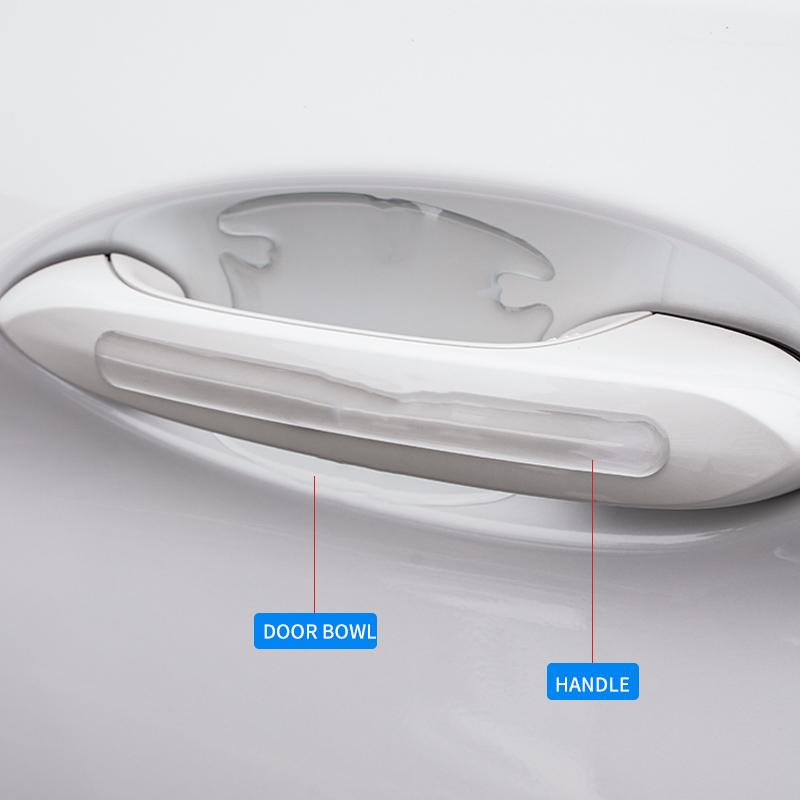8pcs Car Door Sticker Door Handle Protection For BMW Series F10 F11 G30 G31 G20 F30 F31 F34 X1 X3 X4 X5 X6 E60 E90 E91 92 E93