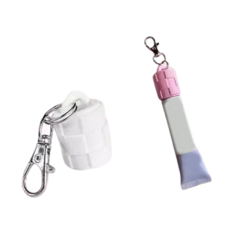 Soft Silicone Lipgloss Keychain Charm Keychain Cover For Keys And Bags Portable Fashion Jewelry Accessory With 3 Colors