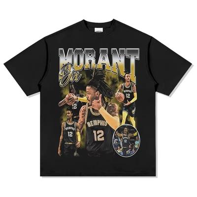 New Arrival Ja Morant 12 Memphis T-Shirt Basketball Fans Short Sleeve Tee New Edition Mens and Kids Summer Fashion Cotton TEES