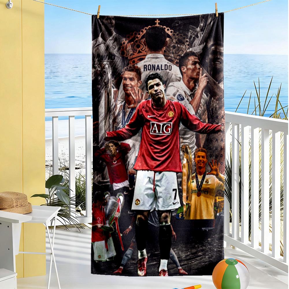 Ronaldo's Legacy Manchester United Beach Towel Super Soft & Absorbent Comfortable Lightweight