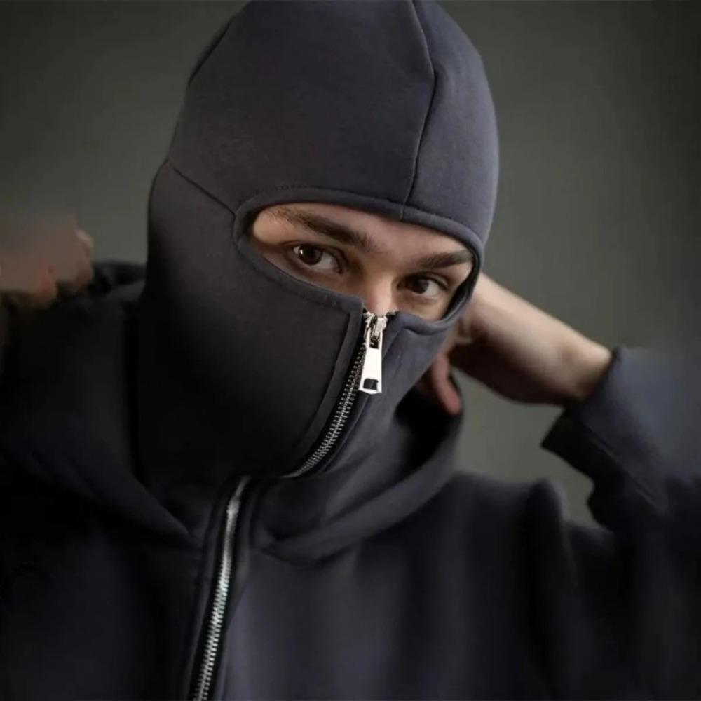 Podzimní/Zimní Ninja Bunda na zip Mikina Pánská a Dámská Unisex Mikina Design s maskou Cold Culture Sportovní oblečení